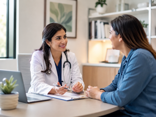 Doctor consultation discussing a personalised weight-loss plan